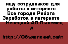 ищу сотрудников для работы в интернете - Все города Работа » Заработок в интернете   . Ненецкий АО,Пылемец д.